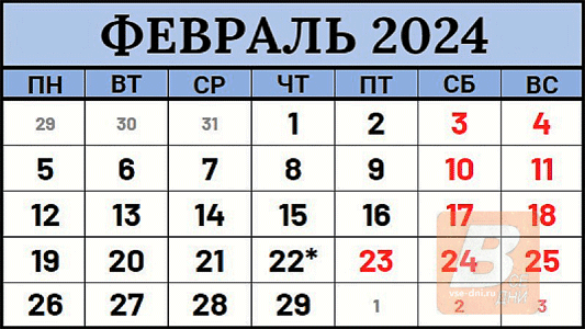 Законы, вступающие в силу в феврале 2024 года